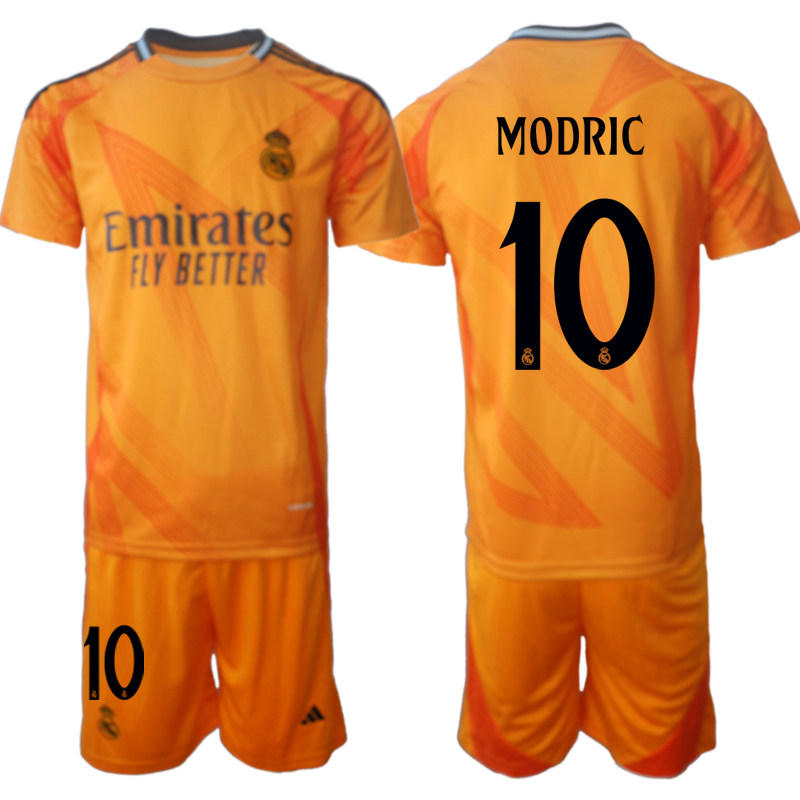 Men 2024-2025 Club Real Madrid away orange #10 Soccer Jersey